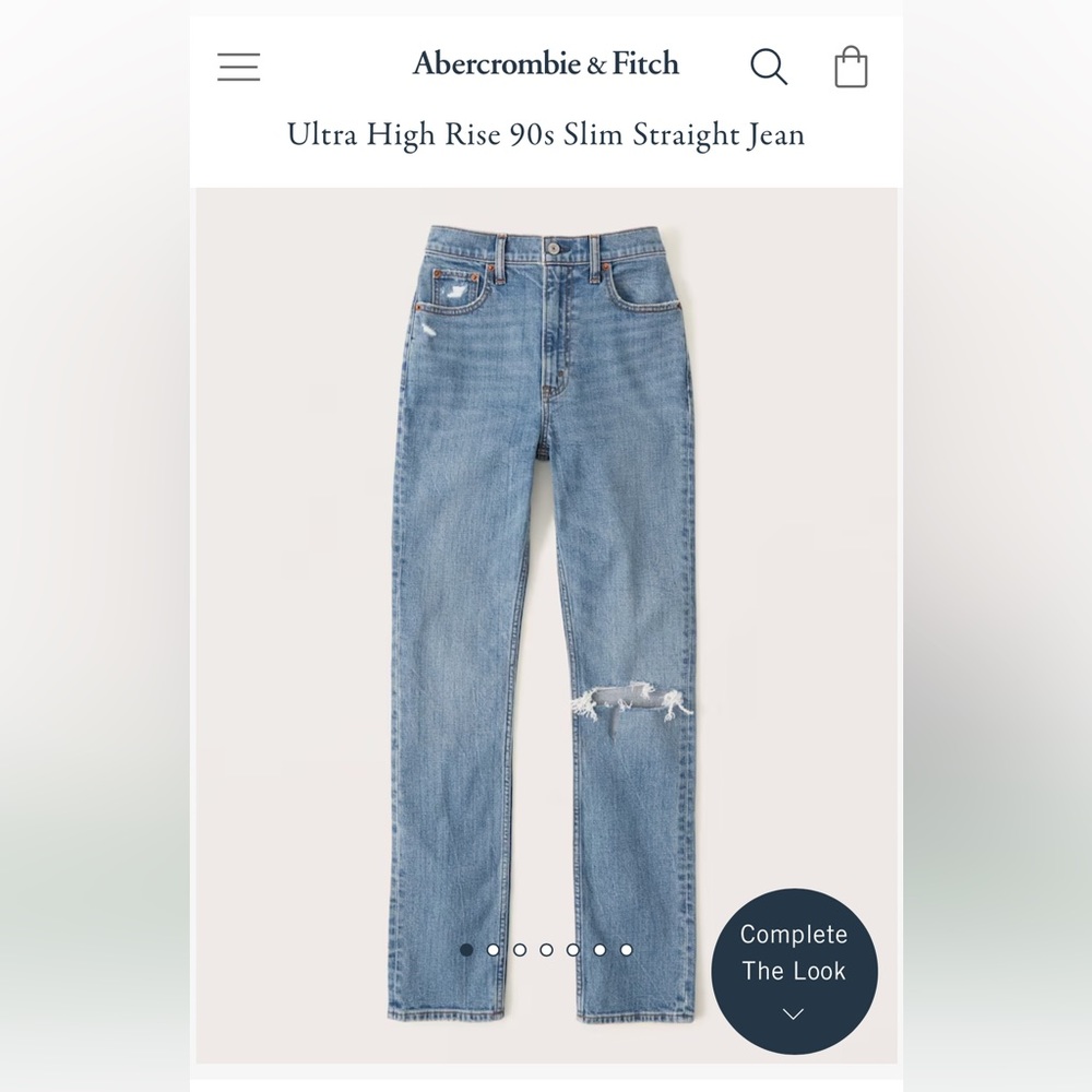 90s Slim Straight Ultra High Rise - Size 8R